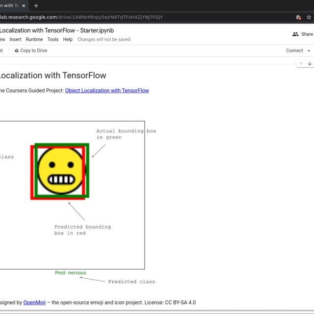 Object Localization with TensorFlow (Coursera)