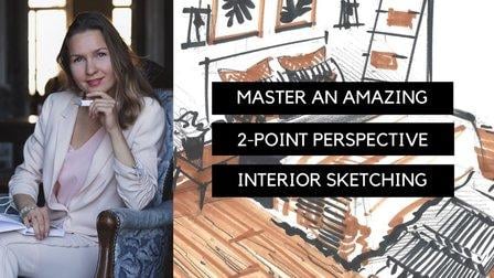 Master an Amazing 2-Point Perspective Interior Sketching (Skillshare)