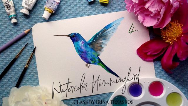 Free Class - Watercolor Hummingbird: Easy & Fun Watercolor Project (Skillshare)