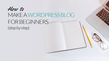 How To Make A WordPress Blog For Beginners Step By Step (Skillshare)