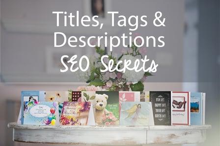 The Best Titles, Tags and Descriptions - Secrets to Getting Found by Search Engines & Shoppers -SEO (Skillshare)