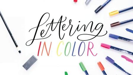 Lettering in Color: Colorful Brush Lettering with Fudenosuke Colors (Skillshare)