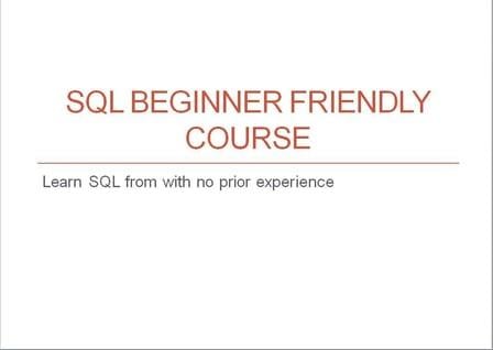 Beginner friendly SQL course using MySQL for 2020 (Skillshare)