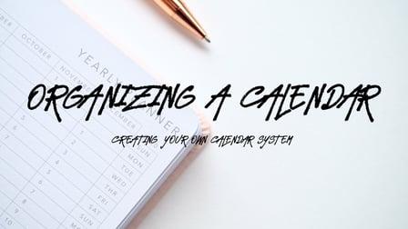 How to organize and use your first calendar (Skillshare)