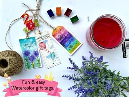 Boost Your Watercolor Skills: Paint 3 Fun & Easy Personalized Gift Tags. (Skillshare)