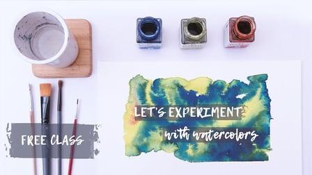 Experiments with Watercolors : the wet-on-wet technique (Skillshare)