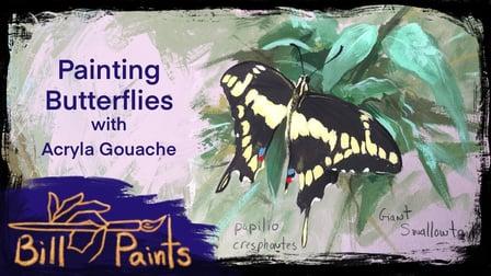 Painting Butterflies with Acryla Gouache (Skillshare)