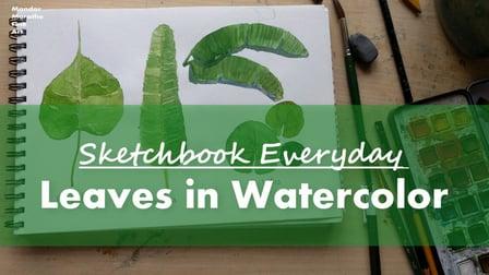 Sketchbook Everyday - Leaves in Watercolor (Skillshare)