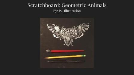 Scratchboard: Geometric Animal (Skillshare)