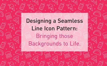Designing a seamless Line Icon Pattern: Bringing those Backgrounds to Life. (Coursera)