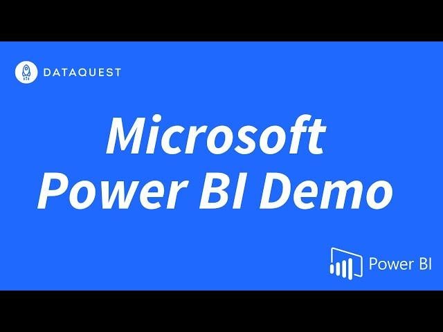 Analyzing Data with Microsoft Power BI (Dataquest)