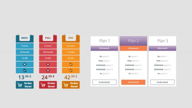  Learn HTML and CSS3 by making pricing tables with SASS (Eduonix)