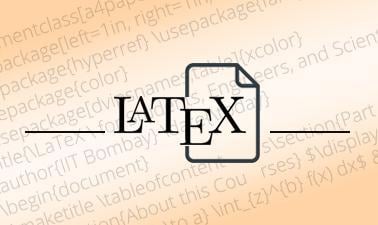 LaTeX for Students, Engineers, and Scientists (edX)